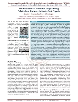 international journal of trend in scientific