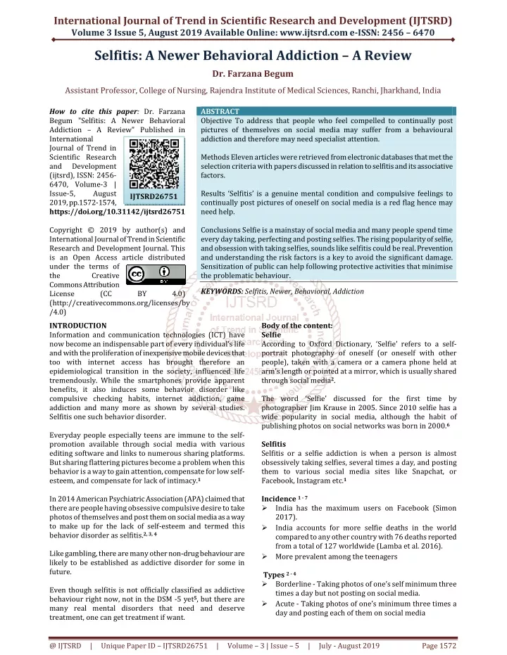 international journal of trend in scientific