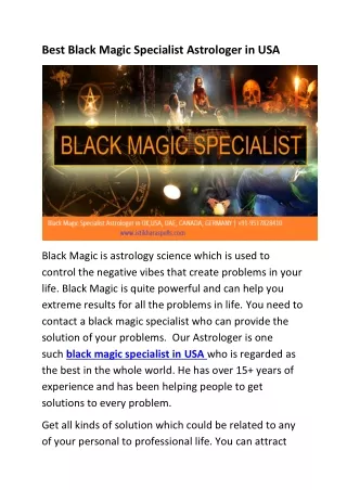 Black magic specialist Astrologer in U.K