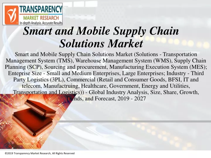 smart and mobile supply chain solutions market