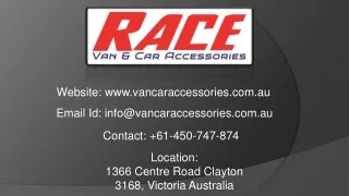 website www vancaraccessories com au