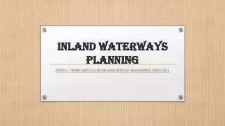 inland waterways planning
