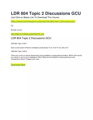 ldr 804 topic 2 discussions gcu just click