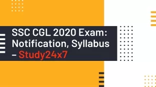 Notification Announce for SSC CGL 2020