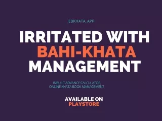 jebkhata app | best khata book