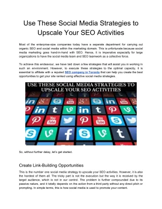 use these social media strategies to upscale your