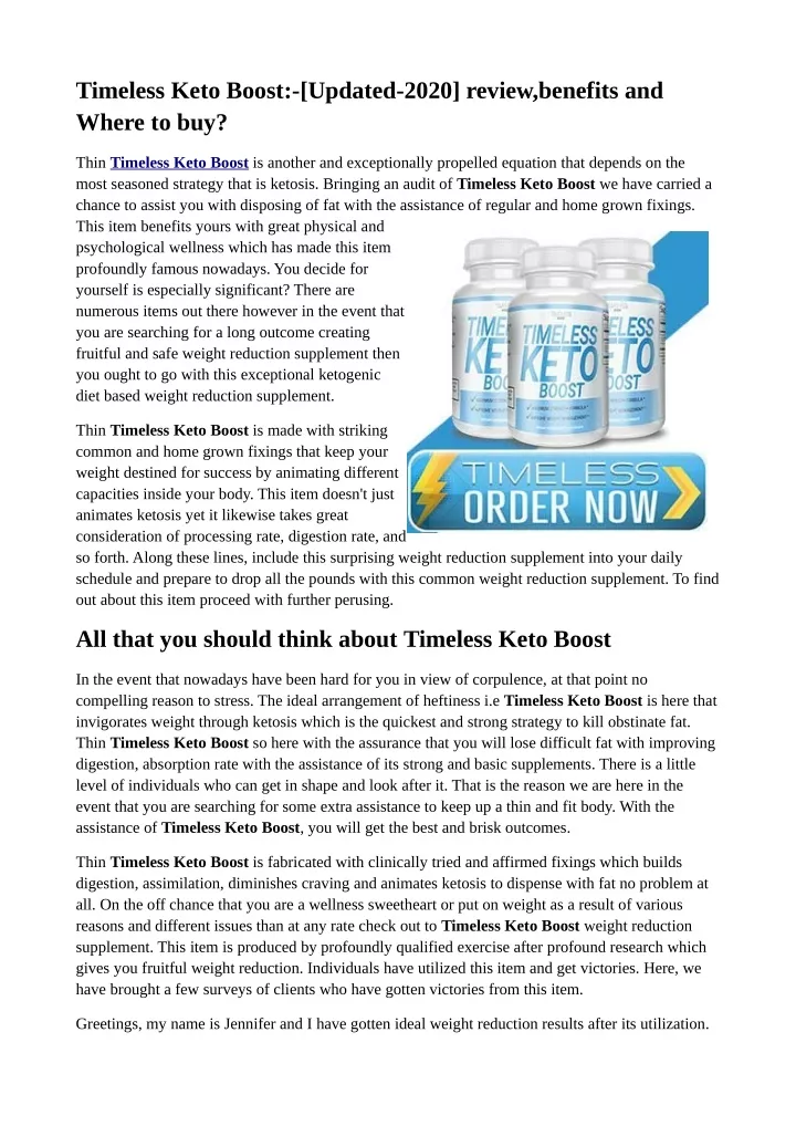 timeless keto boost updated 2020 review benefits