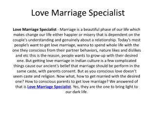 Love Marriage Specialist Guru Ji in India  91 9815196806