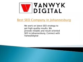 Best SEO Services agency in Johannesburg | SEO in Johannesburg