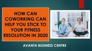 How Coworking Can Help You Stick To Your Fitness Resolution In 2020