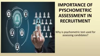 PYSCHOMETRIC TEST IN RECRUITMENT