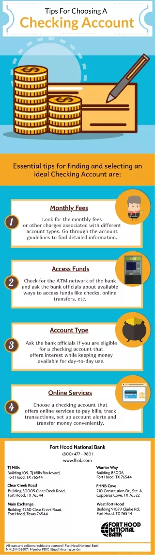 Tips For Choosing A Checking Account