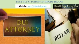 Best DUI Attorney in Rhode Island