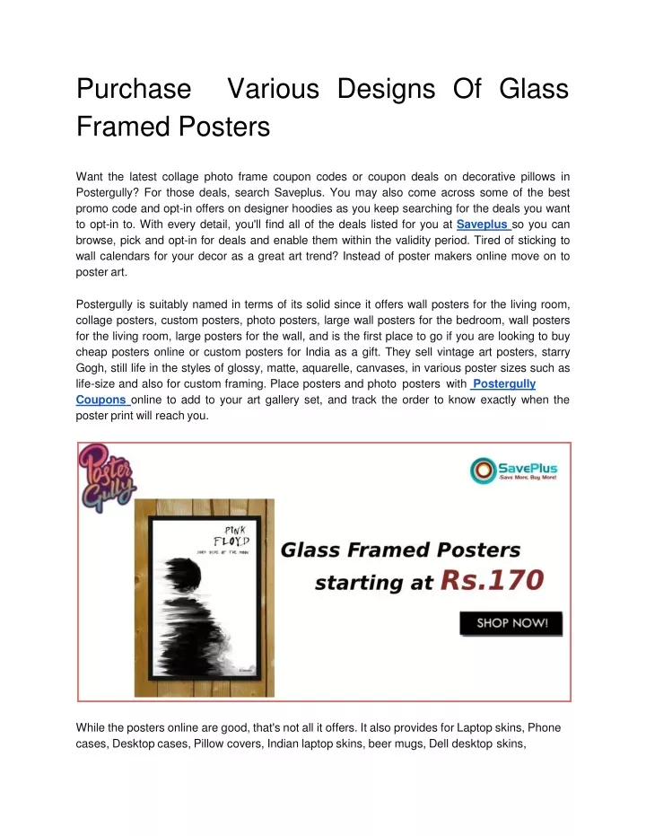 purchas e variou s design s o f glas s framed posters
