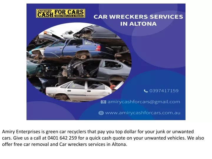 car wreckers services in altona