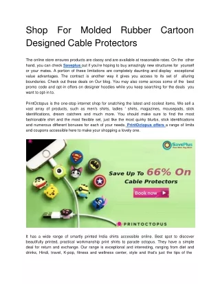Save Up To 66% On Cable Protectors