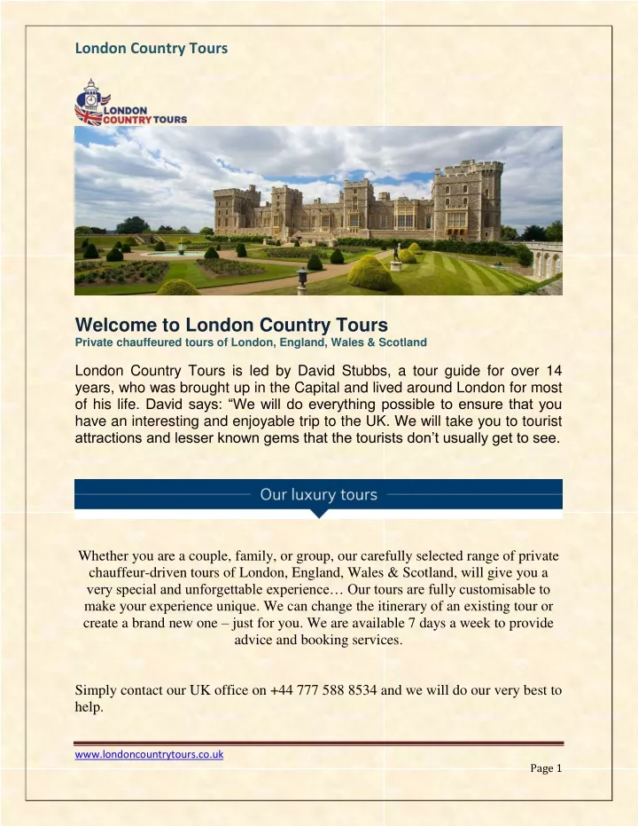 london country tours