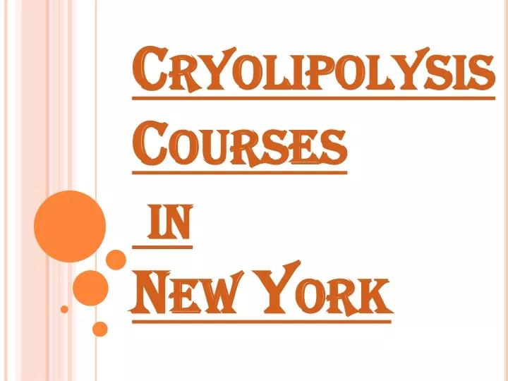 cryolipolysis courses in new york