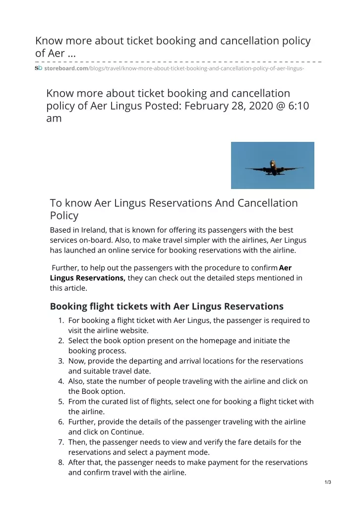 know more about ticket booking and cancellation