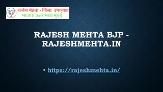 rajesh mehta bjp rajeshmehta in