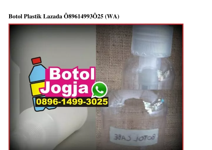 botol plastik lazada 89614993 25 wa