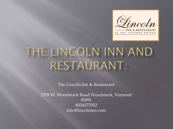 the lincoln inn and restaurant