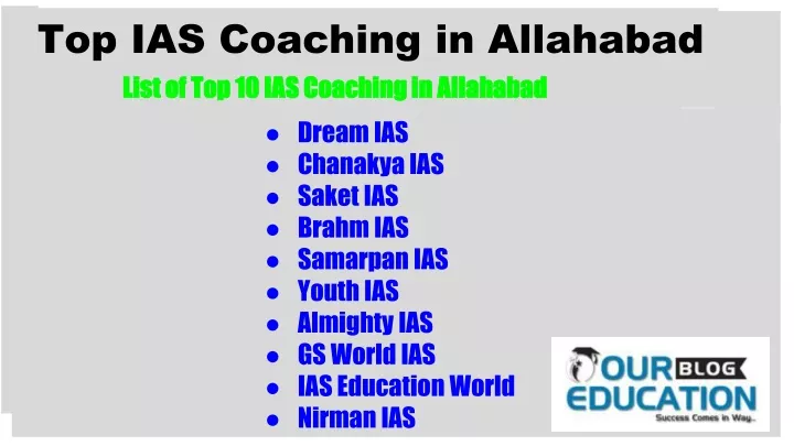 top ias coaching in allahabad