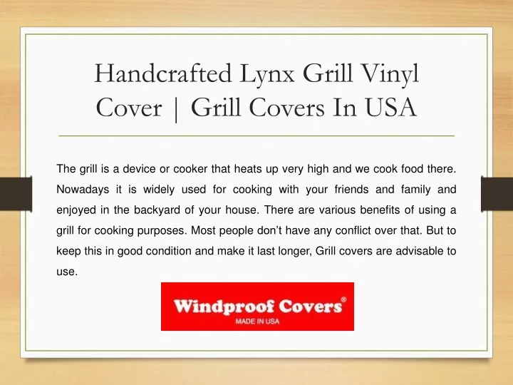 handcrafted lynx grill vinyl cover grill covers in usa