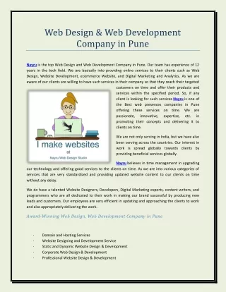 Web Design & Web Development Company in Pune