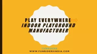 Funriders - Playground Equipment Manufacturer.