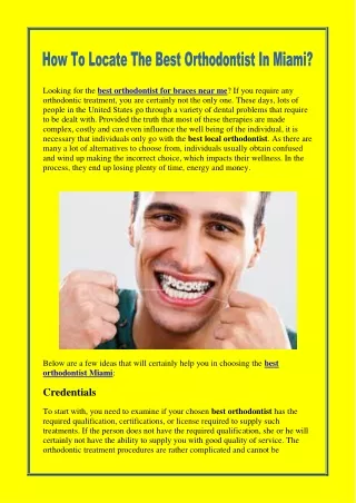looking for the best orthodontist for braces near