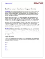 Solar Emergency Light Manufacturers | Enwalk - slide 1