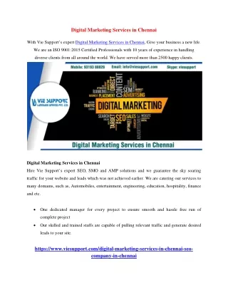 digital marketing services in chennai