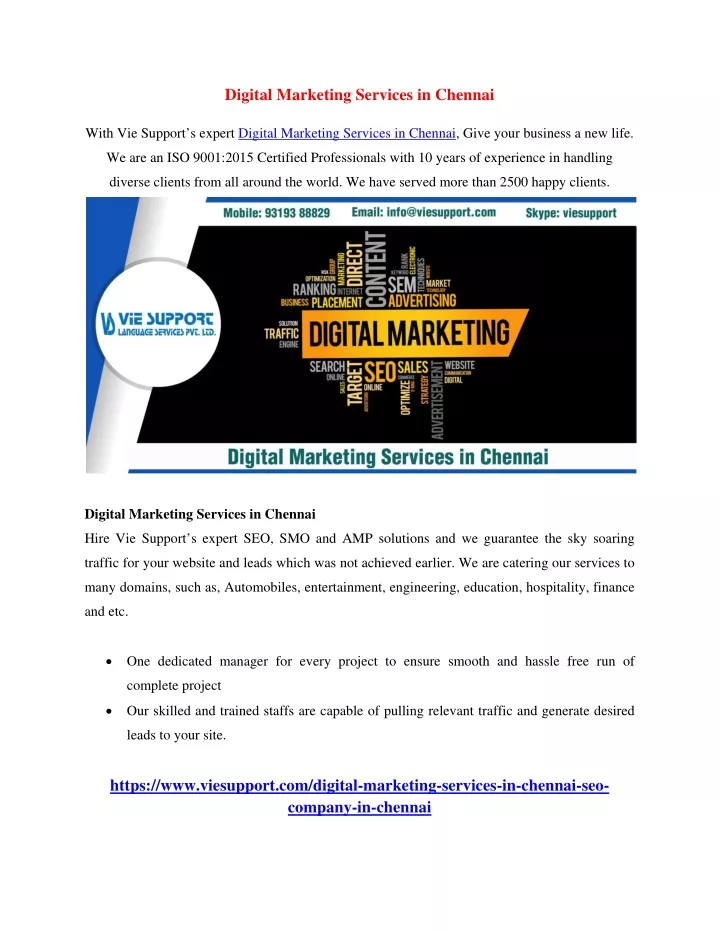 digital marketing services in chennai