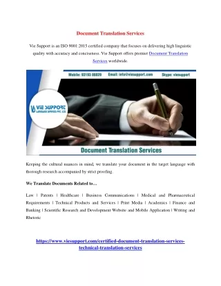 document translation services