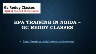 rpa training in noida gc reddy classes