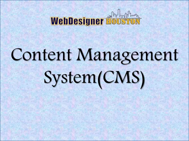 content management system cms