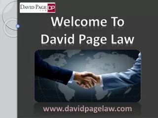 Litigator in Israel to Settle Disputes - David Page Law