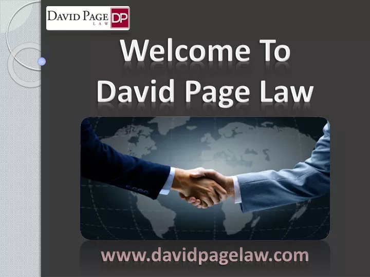 welcome to david page law
