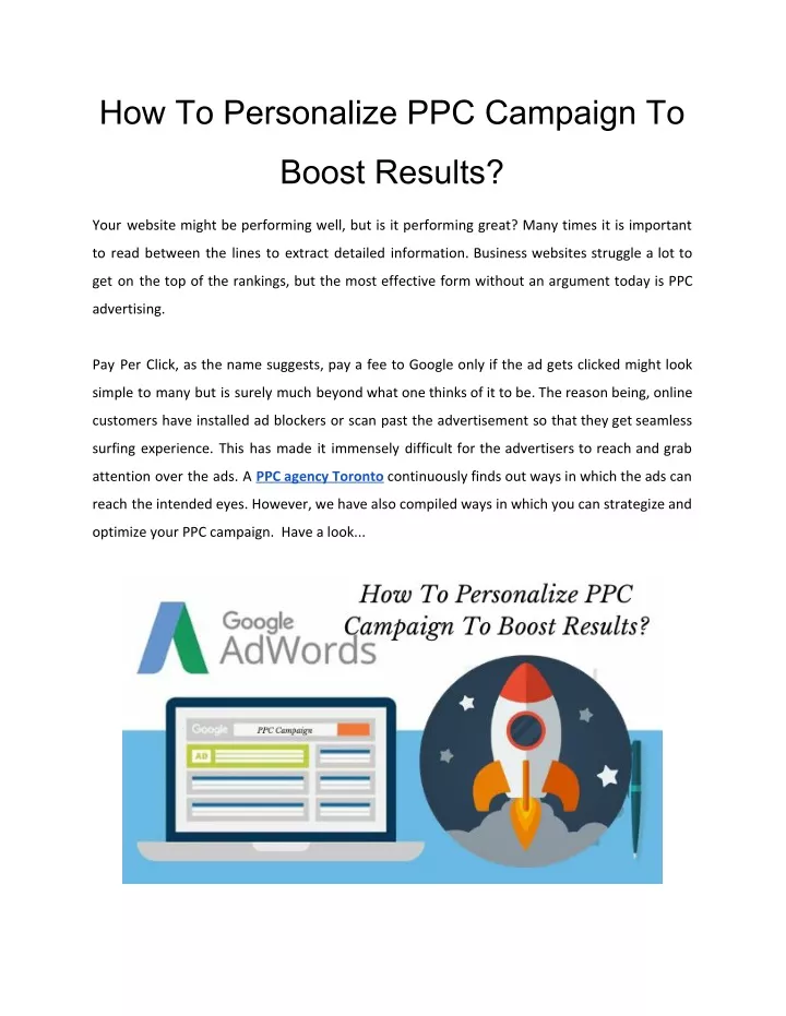 how to personalize ppc campaign to