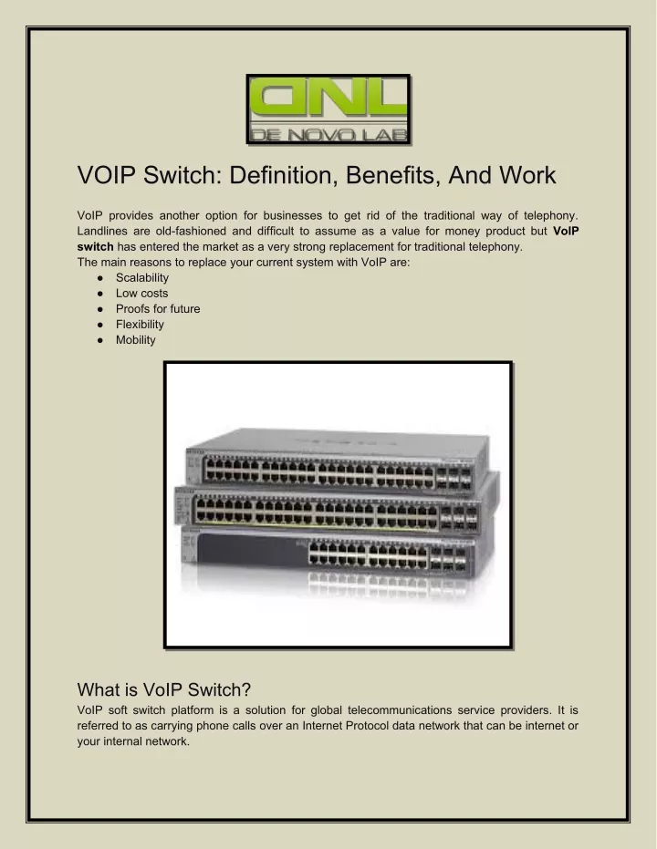 voip switch definition benefits and work