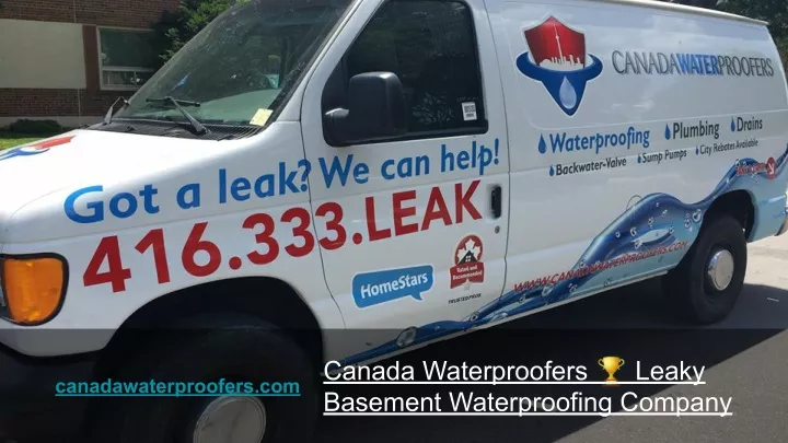 canada waterproofers leaky basement waterproofing