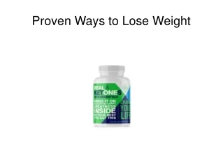 Proven Ways to Lose Weight