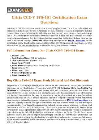 1Y0-401 Citrix XenDesktop Exam Questions And Answers