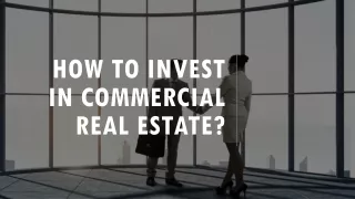 how to invest in commercial real estate