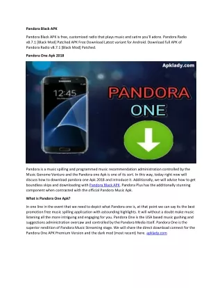 Pandora Black APK