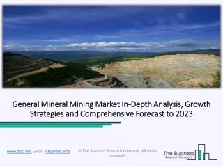 general mineral mining market in general mineral