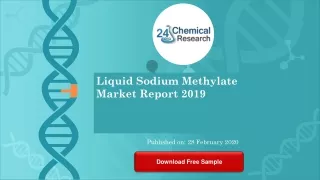 liquid sodium methylate market report 2019