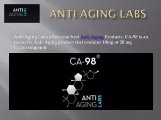 Anti-Aging Labs provides CA-98’s cycloastragenolfrom the best Astragalus root extract.