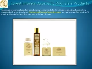 Forest infusion psoriasis ayurvedic products